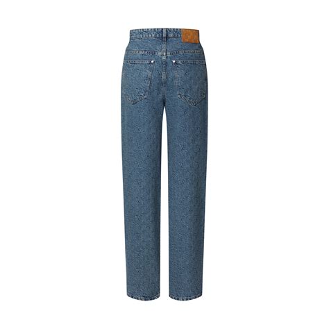 monogram jacquard skate denim pants